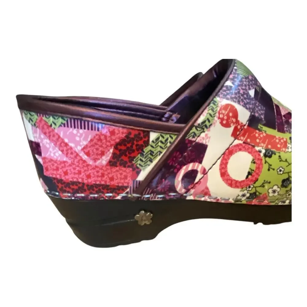 Koi by Sanita Professional Nurse Clogs Women’s EU 35 Colorful Patent Leather
